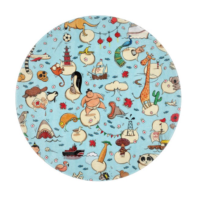 World Wonders: Colorful Blue Mönster. (Framsidan)