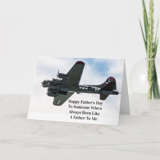 World WV II Aircraft Fars dag Card Kort (Framsida)