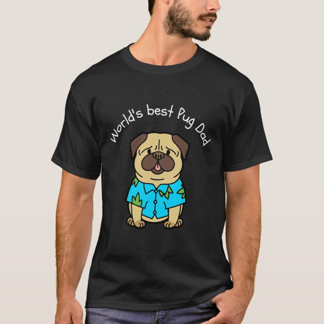 World&x27;s best pug pappa Classic T-Shirt 277 (Framsida)