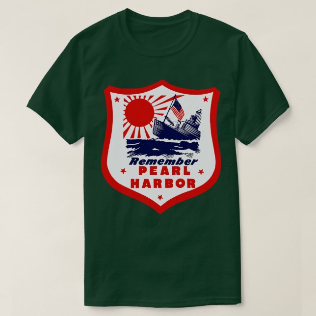WorldII Minns Pearl Harbour T Shirt (Design framsida)