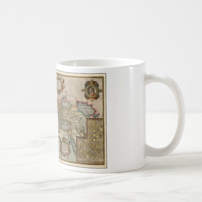 Worldmap antique kaffemugg (Höger)