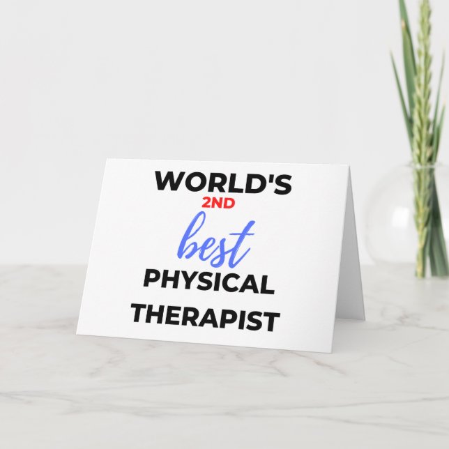 World's 2nd Best Physical Therapist 2 Kort (Framsida)
