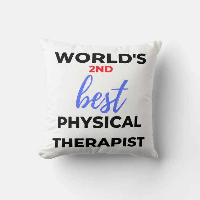 World's 2nd Best Physical Therapist 2 Kudde (Framsida)
