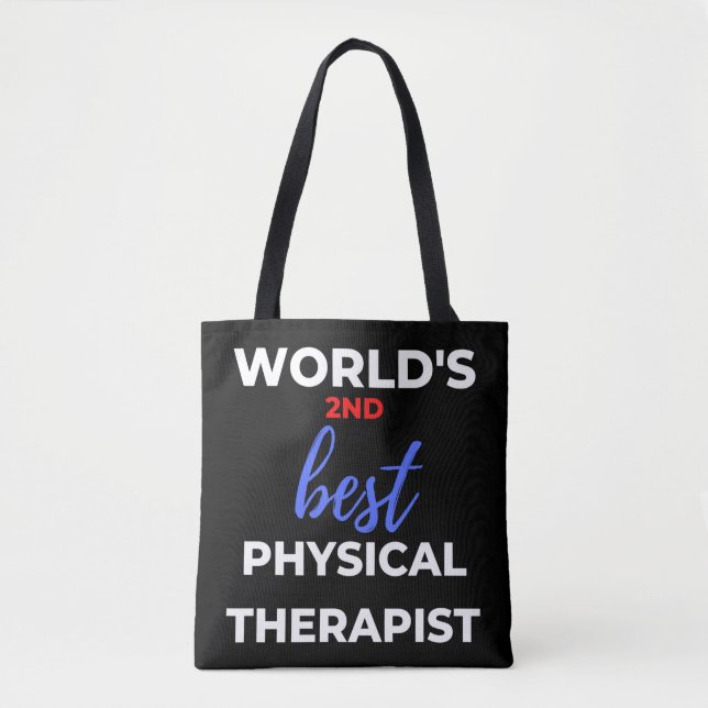 World's 2nd Best Physical Therapist Tygkasse (Framsida)