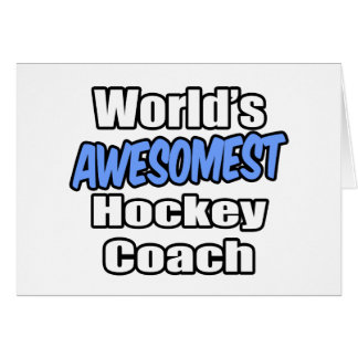 World's Awesomest Hockey Coach Hälsningskort