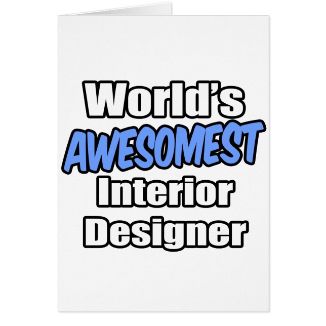 World's Awesomest Insida Designer Hälsningskort (Framsidan)