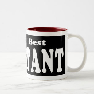 Wor'lds bäst assistentmugg eller travel mug Två-Tonad mugg