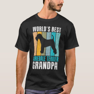 Worlds best Airedale Terrier Grandpa T Shirt