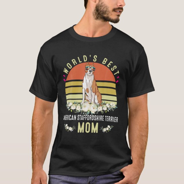 World's Best American Stviddshire Terrier Mamma Do T Shirt (Framsida)