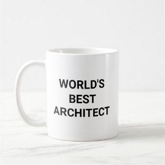 Worlds Best Architect Funny Career Coworker Gift Kaffemugg