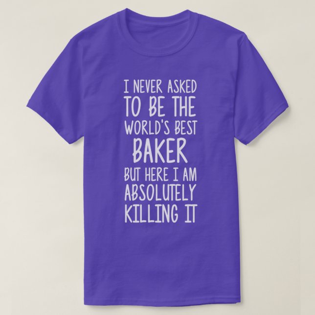 Worlds Best Baker T Shirt (Design framsida)