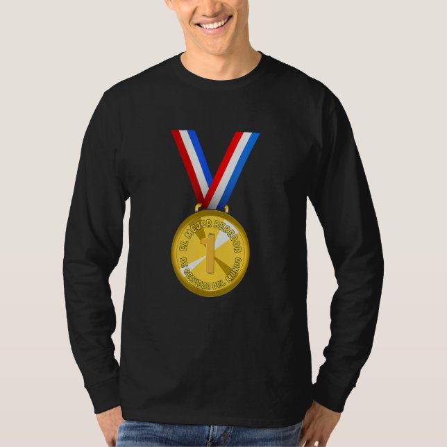 World's Best Beer Drinker Award Medal T Shirt (Framsida)