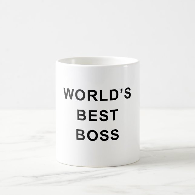 World's Best Boss Mug – Bold Classic Office Gift Kaffemugg (Center)