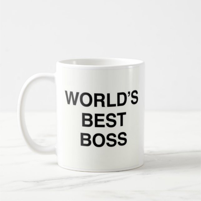 world's best boss the office mug kaffemugg (Vänster)