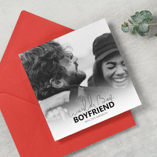 Worlds Best Boykompis Valentines day Julkort