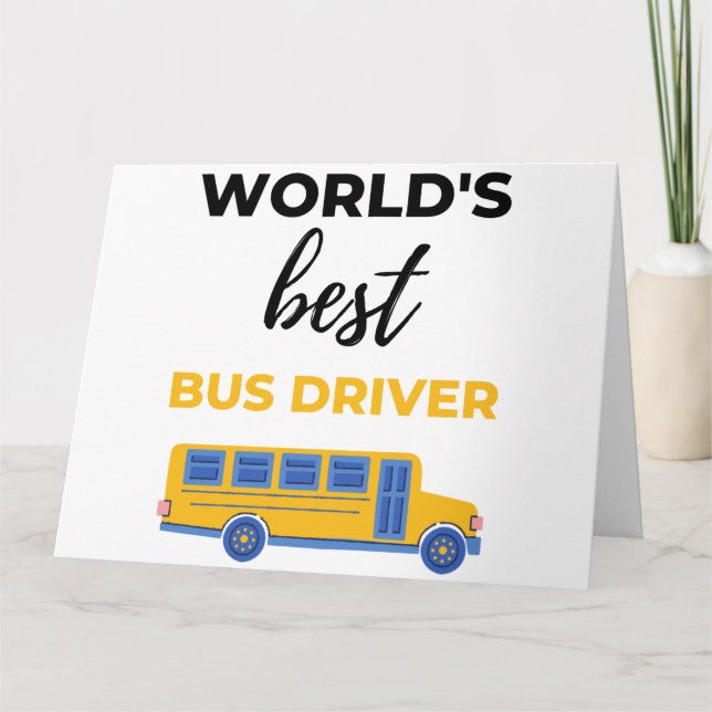 World's Best Buss Driver bl.a. Kort (Framsida)