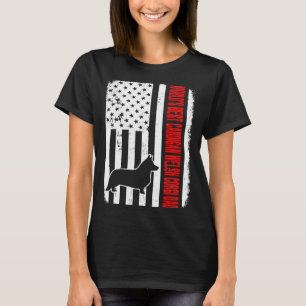 Worlds Best Cardigan Welsh Corgi Pappa American Fl T Shirt
