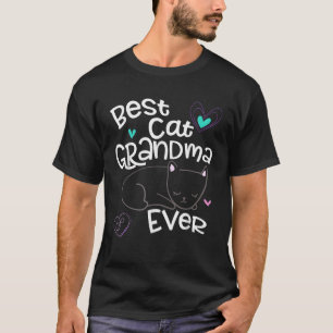 Worlds Best Cat Grandma Shirt Kärlek My Cat Owner T