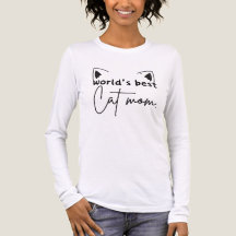 World's Best Cat Mamma Tri-Blend Långärmad Shirt -