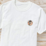 World's Best Cat Pappa Elegant Simple Anpassningsb T Shirt<br><div class="desc">Den här enkla och klassiska designen består av serif-typografi och lägger till ett anpassningsbar-foto.</div>