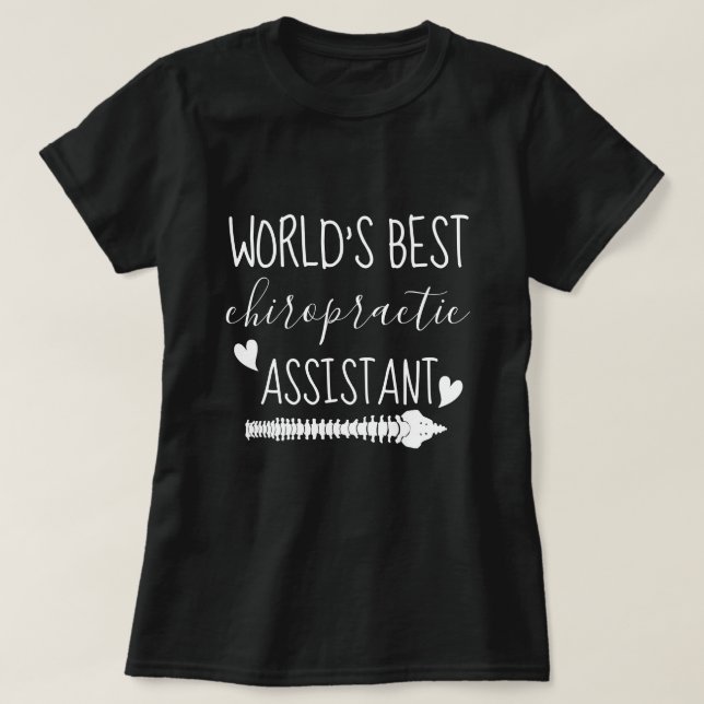 World's Best Chiropractice Assistant T Shirt (Design framsida)