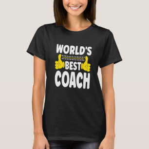 World's Best Coach Job Title Profession Coach T Shirt