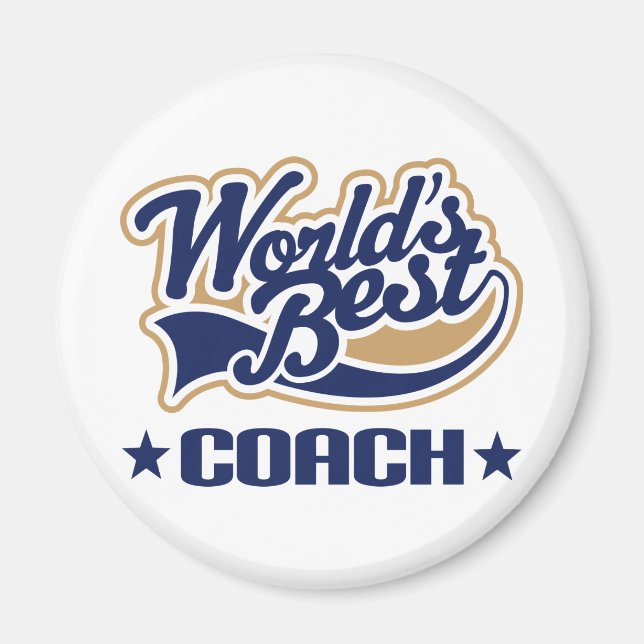 Worlds Best Coach Magnet (Framsidan)