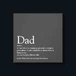 World's Best Dad Daddy Father Definition Fun Gray Canvastryck<br><div class="desc">Personalise the definition for your special dad,  daddy,  papa or father to create a unique gift for Farther's day,  birthdays,  Christmas or any day you want to show how much he means to you. A perfect way to show him how amazing he is every day. Designed by Thisisnotme©</div>