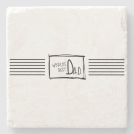 World's Best Dad. El mejor Papá del mundo. Stenunderlägg