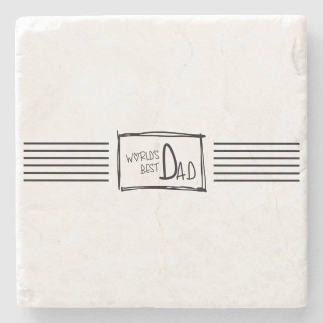 World's Best Dad. El mejor Papá del mundo. Stenunderlägg (Framsidan)