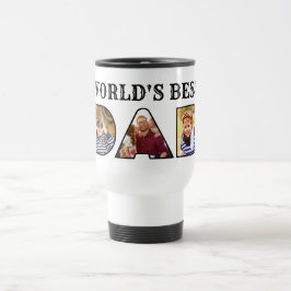 Worlds Best Dad Quote  Modern 3 Photo Collage Resemugg