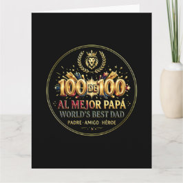 World's Best Dad / Tarjeta de Felicitación Kort