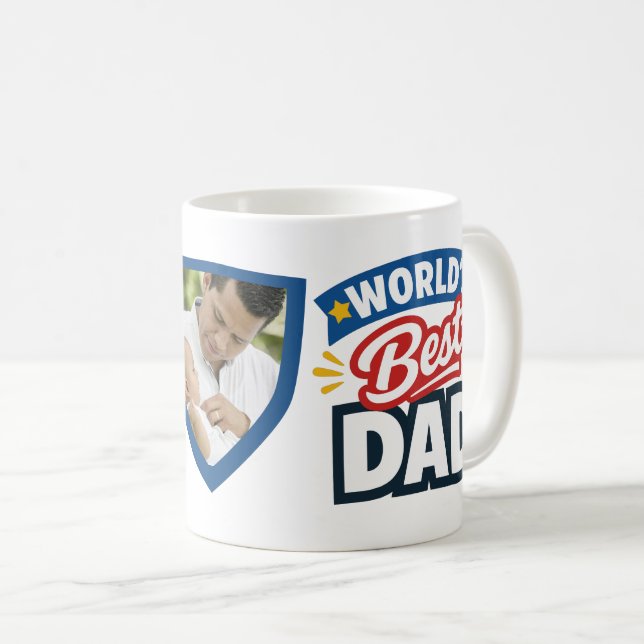 World's Best Dad with Love Custom  Kaffemugg (Framsida höger)