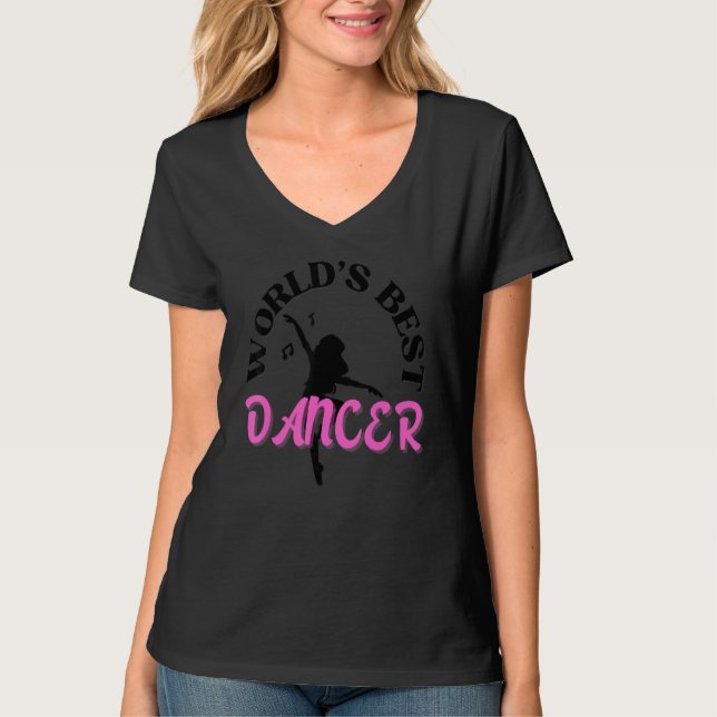 World's Best Dancer  Dancers  Dancing T Shirt (Framsida)