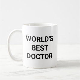 Worlds Best Doctor Funny Career Coworker Gift Kaffemugg