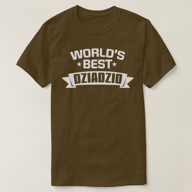 Worlds Best Dziadzio polska morfar T Shirt (Design framsida)