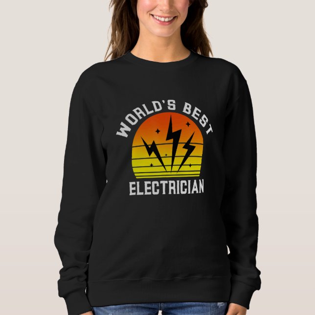 World's Best Electrician Future Trades Apprentice  T Shirt (Framsida)