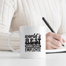World's Best Entry Level Employee Funny Kaffemugg