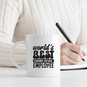 World's Best Entry Level Employee Funny Kaffemugg