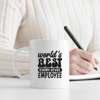 World's Best Entry Level Employee Funny Kaffemugg