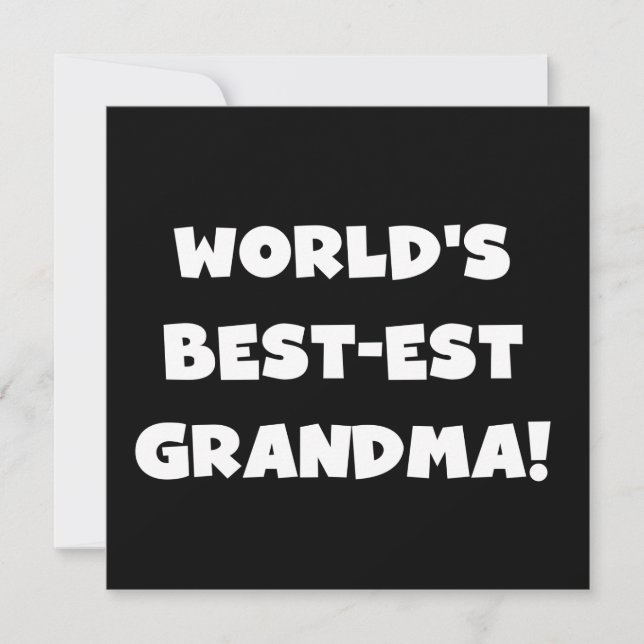 World's Best-Est Grandma White Text Gifts (Framsida)