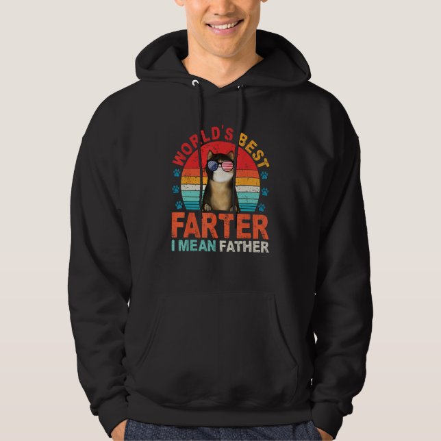 Worlds Best Farter I Mean Father Best Dad Ever Coo Hoodie (Framsida)