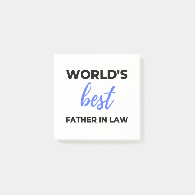 World's Best Father In Law 2 Post-it Block (Framsida)