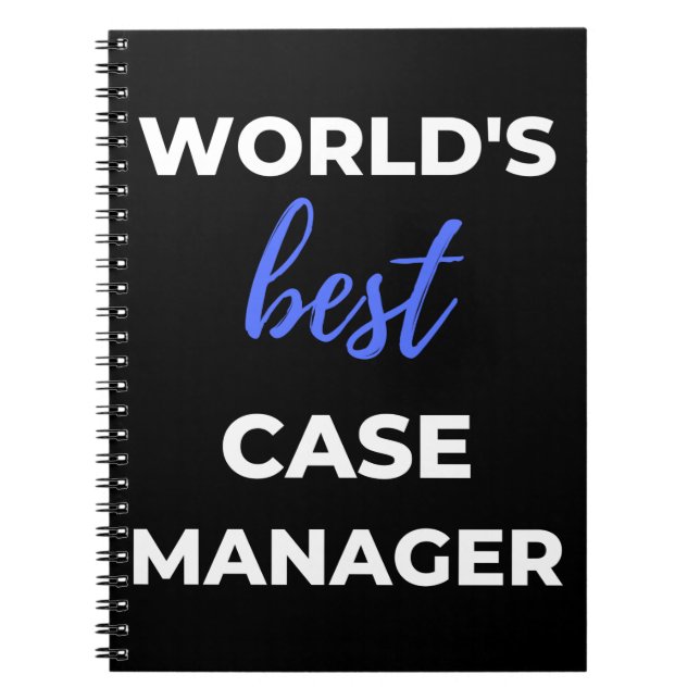 World's Best Fodral Manager Anteckningsbok (Framsidan)