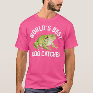 Worlds Best Frog Catcher Boys Girls Funny Frog T Shirt