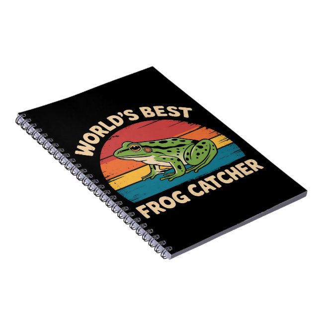 World's Best Frog Catcher Funny Meme Sarcastic Anteckningsbok (Högra Sidan)