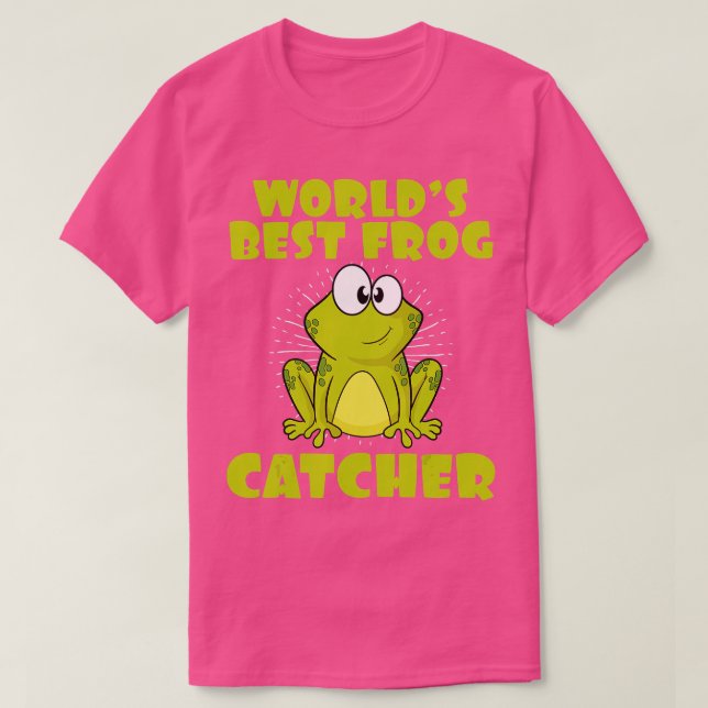 Worlds Best Frog Catcher I Funny Gift Idea för Kid T Shirt (Design framsida)