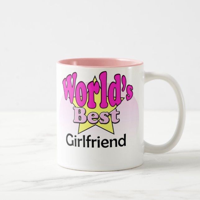 World's best Girlfriend Två-Tonad Mugg (Höger)