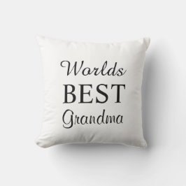 Worlds Best Grandma Pillow Kudde