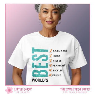 World's Best Grandmor Checklist T Shirt